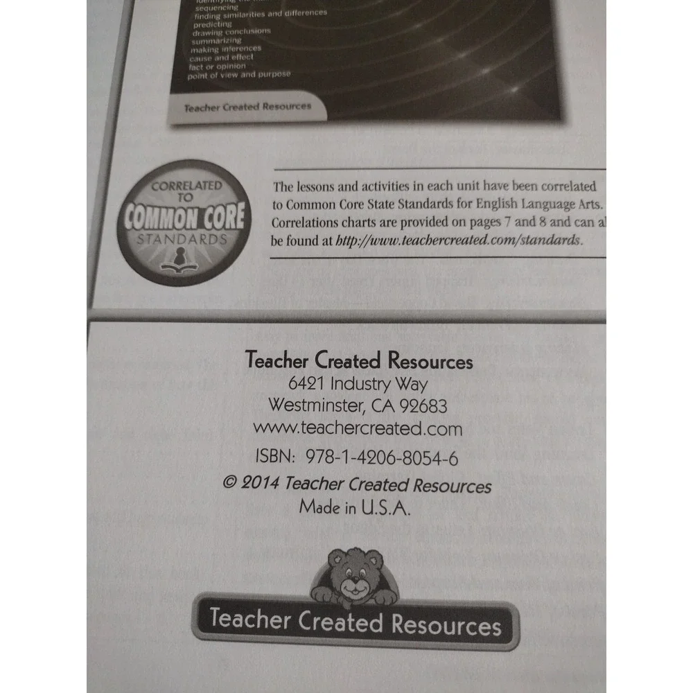 Targeting Comprehension Strategies for the Common Core Grd 7 by Teacher Created‎